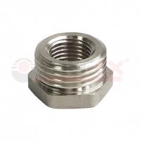 Футорка никелированная VALFEX  НР 3/8" - ВР 1/4" (700/10)