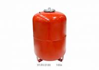 Расширительный бак верт. VALFEX RV 100л. (КРАСНЫЙ) (с мал. ножками) (8 шт./пал.)